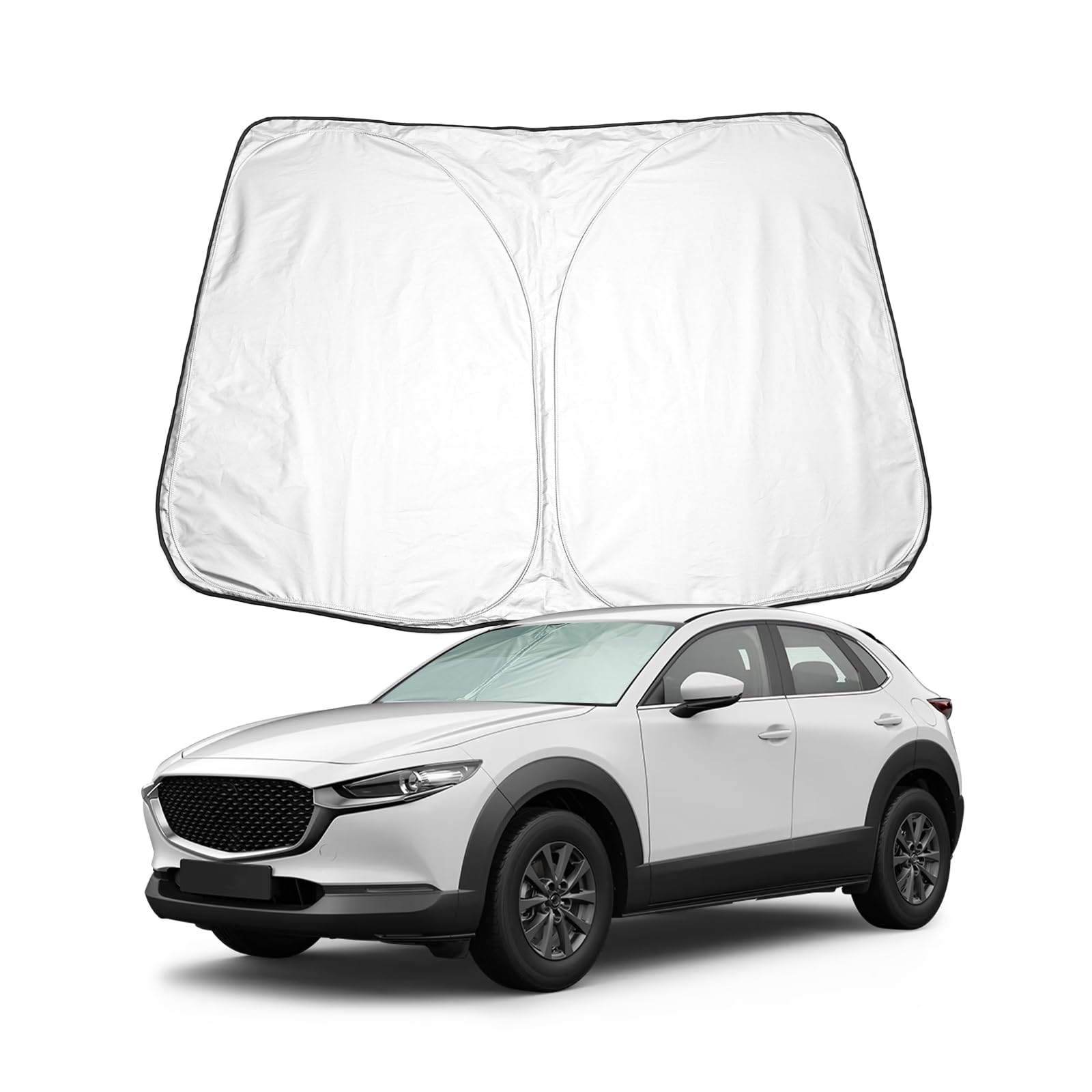 BIXUAN CX30 Sonnenschutz kompatibel mit Mazda CX-30 2019-2024 2025 Windschutzscheibe für das Auto Frontscheibenabdeckung Windschutz für CX 30 Frontscheibe Blockiert UV Abdeckung Faltbar BIXUAN CX30 Sonnenschutz kompatibel mit Mazda CX-30 2019-2024 2025 Windschutzscheibe für das Auto Frontscheibenabdeckung Windschutz für CX 30 Frontscheibe Blockiert UV Abdeckung Faltbar von BIXUAN
