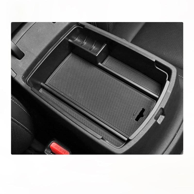 BIXUAN Kompatibel mit Kia Sportage QL4 2016 2017 2018 2019 2020 2021 Aufbewahrungsbox Armlehne Organizer mit QL Sportage Rutschfestermatte Mittelkonsole Ablagefach Autozubehör(Automatikgetriebe) von BIXUAN