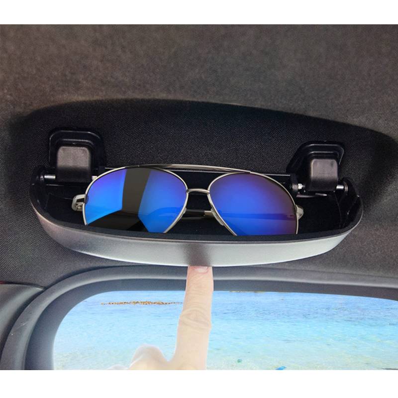 BIXUAN kompatibel mit Ford Ranger Focus MK4 Fiesta MK8 2016-2022 Sonnenbrillenhalter Brillenetui Brillenhalter,Aufbewahrungsbox Organizer Schwarz 2 Schraubendreher von BIXUAN