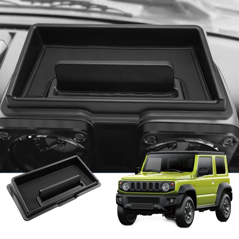 BIXUAN kompatibel mit Suzuki Jimny JB64S JB74W 2018-2021 2022 2023 2024 Mittelkonsole Aufbewahrungsbox Rutschfester Matte Ablagefach Zubehör Jimny Armlehne Organizer Tray Mittelarmlehne Handschuhfach von BIXUAN