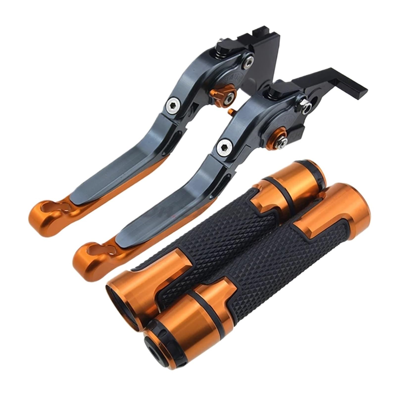 Motorrad Kupplungs Hebel Für Aprilia Dorsoduro 1200 2011-2016 Motorrad Klappbare Ausziehbare CNC Einstellbare Kupplung Bremshebel Lenker Endgriffe(ORANGE) von BIZIQIMY