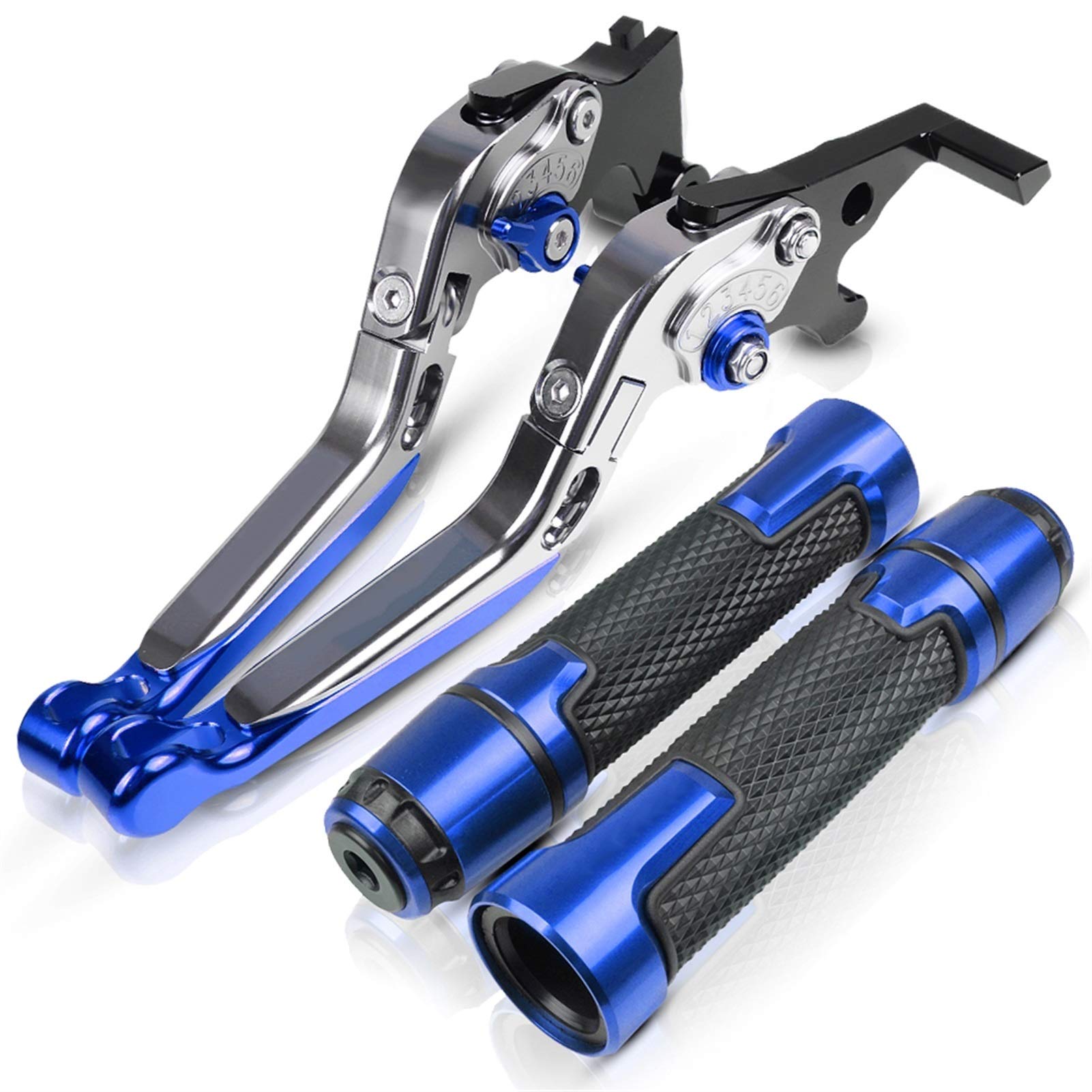 Motorrad Kupplungs Hebel Für Suzuki GSX-S750 GSXS GSX S 750 2011-2020 2019 2018 2017 2016 Motorradzubehör Griffgriffe Handbar Bremskupplung Hebel(QYGX888 12) von BIZIQIMY