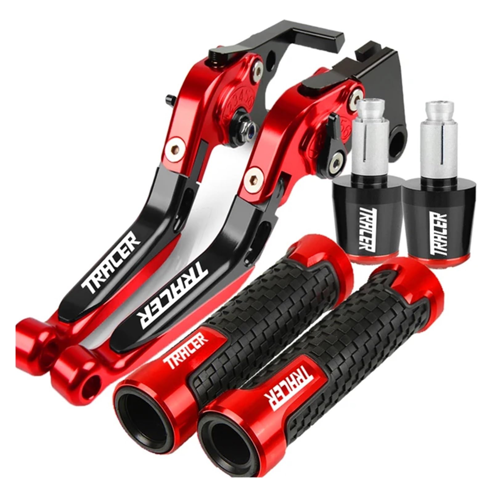 Motorrad Kupplungs Hebel Für TRACER700 2022 2021 Tracer 700 2016 2017 2018 2019 20202023 Motorrad Kupplung Bremshebel Hand Lenker Girps Enden(ROT) von BIZIQIMY