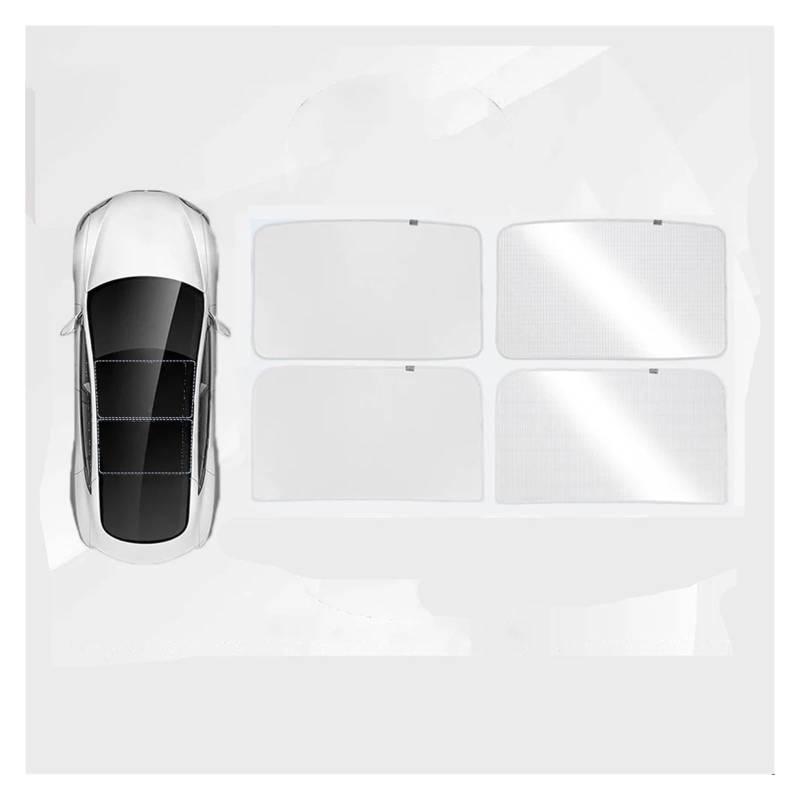 Car Full Covers Sunshades Privacy Sun Shade Custom-Fit Side Window Sunroof Sunshade Blind Shading for Camping Rest for Tesla for Model 3 for Highland 2023 2024 Car Sunshade (8 Stück), BJYCCAR, Sunroof von BJYCCAR