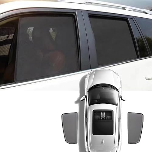 Magnetic Car Side Window Sunshades for V.W Golf 6 Mk6 2009-2014, Front Rear Back Privacy Sun Shades for Car Windows, Breathable Mesh Curtain Block Harmful UV Rays and Heat, BJYCCAR, 2 * Rear Side Wi von BJYCCAR