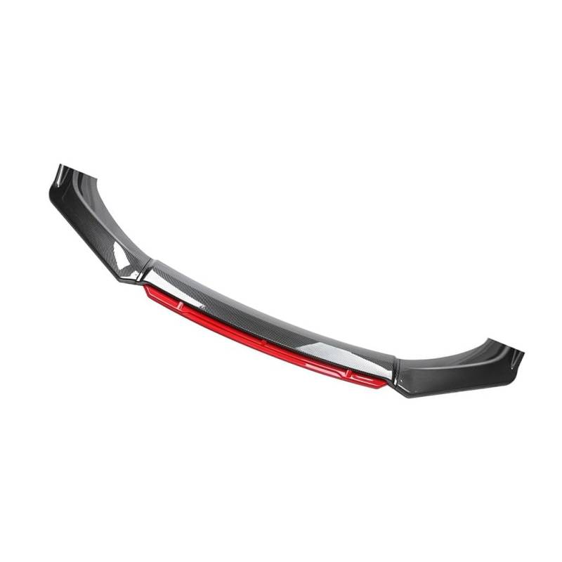 Auto Frontstoßstange Lippe Splitter für AAA,Spoiler Diffusor Außenzubehör Protector Stoßfängerlippe Spoilerlippe,A-Carbon Fiber Red von BKGLBFCH