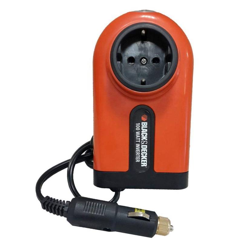 Black&Decker BDPC100A-QS Spannungswandler 100Watt von 12V auf 240V mit Flugzeug-Adapter von BLACK+DECKER