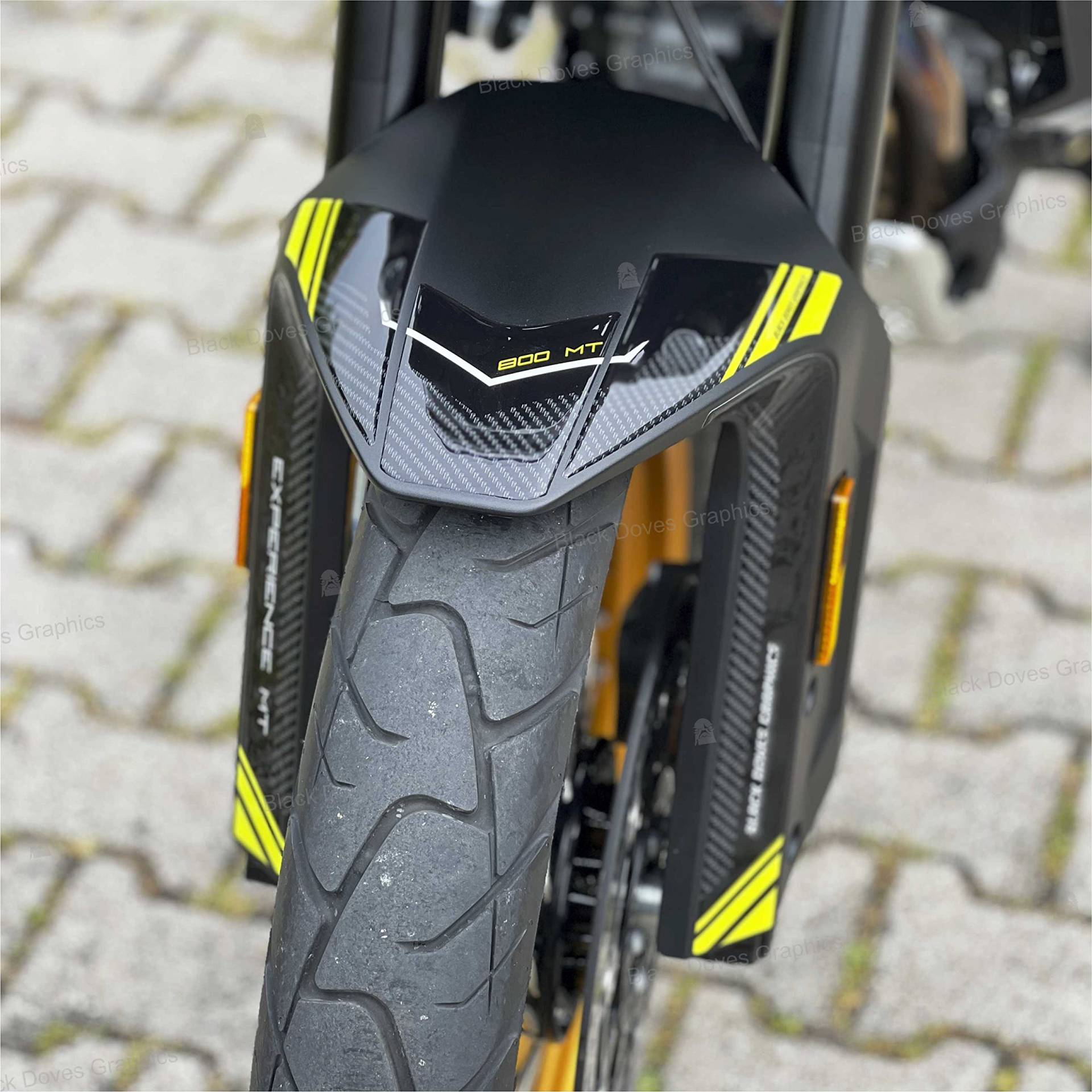 3D-Aufkleber aus Harz Protektoren kompatibel mit CF Moto 800MT Touring 2022 (Kotflügelschutz) von BLACK DOVES GRAPHICS