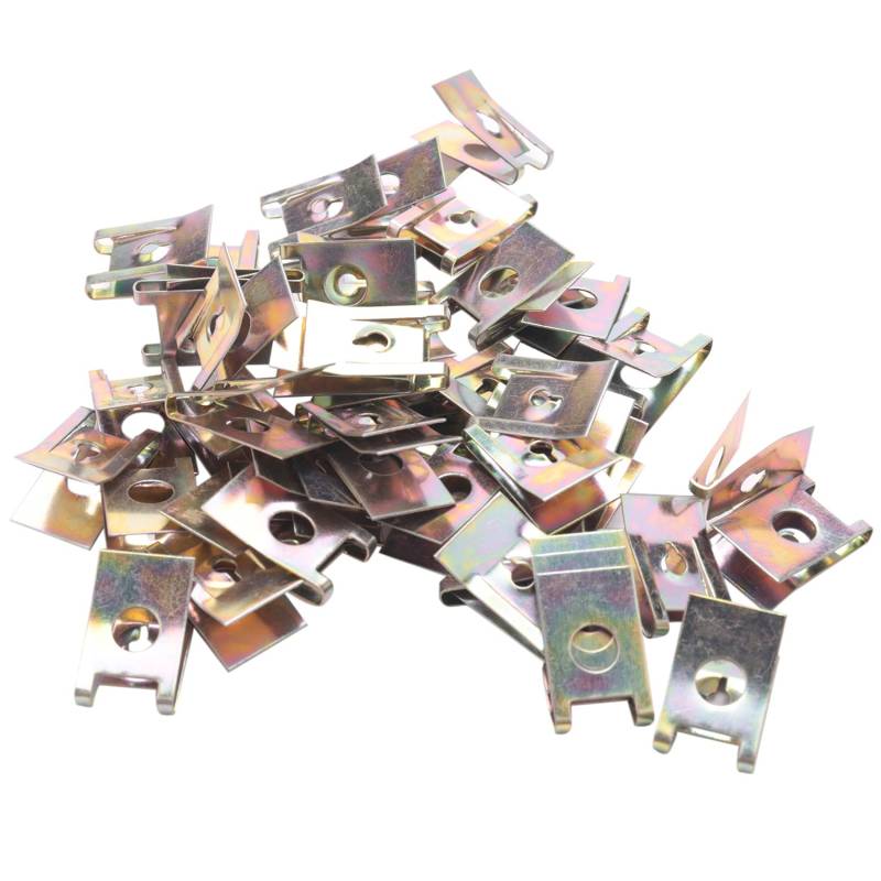 BLASHRD 50Pcs Bronzeton Federmetall Autotürverkleidung Screw U-Type Clips von BLASHRD