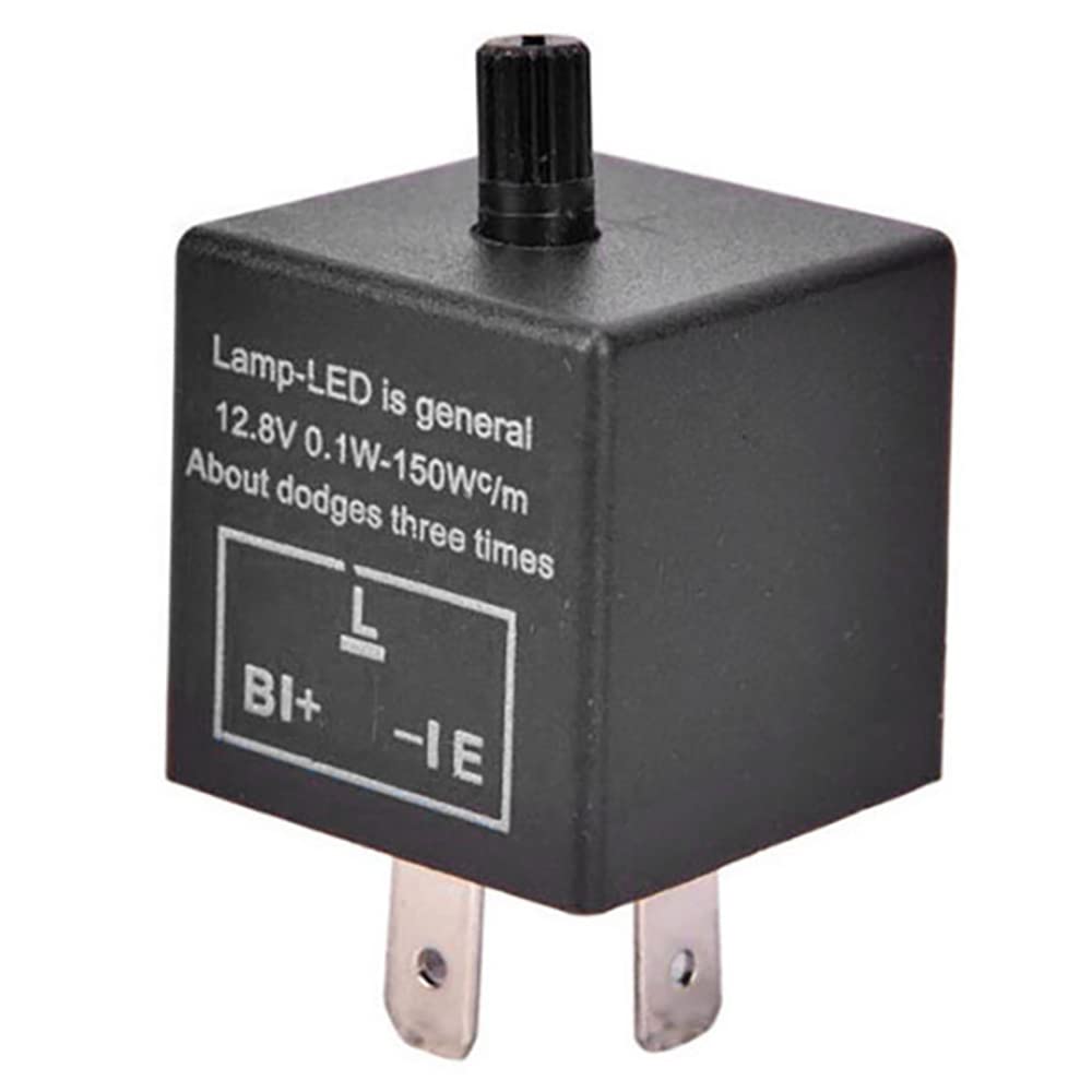 BLASHRD Elektronisches LED Einstellbares Blink Relais für Blinker CF13 JL-02 für Auto Motorrad von BLASHRD