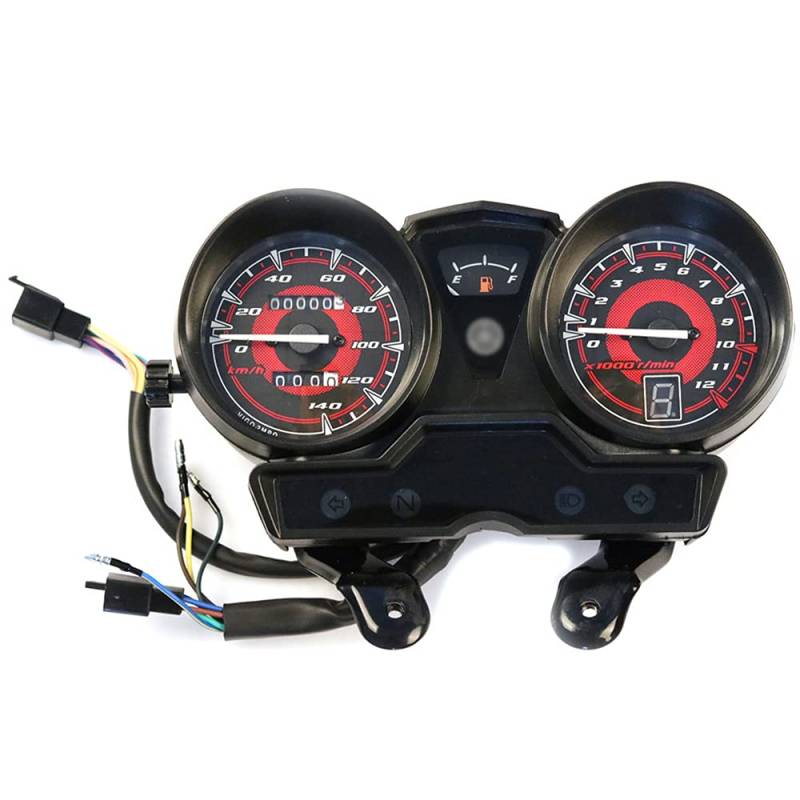 BLASHRD für YBR125 YBR 125 JYM125 Motorrad Drehzahlmesser Tacho Meter Gauge Moto Tacho Instrument von BLASHRD