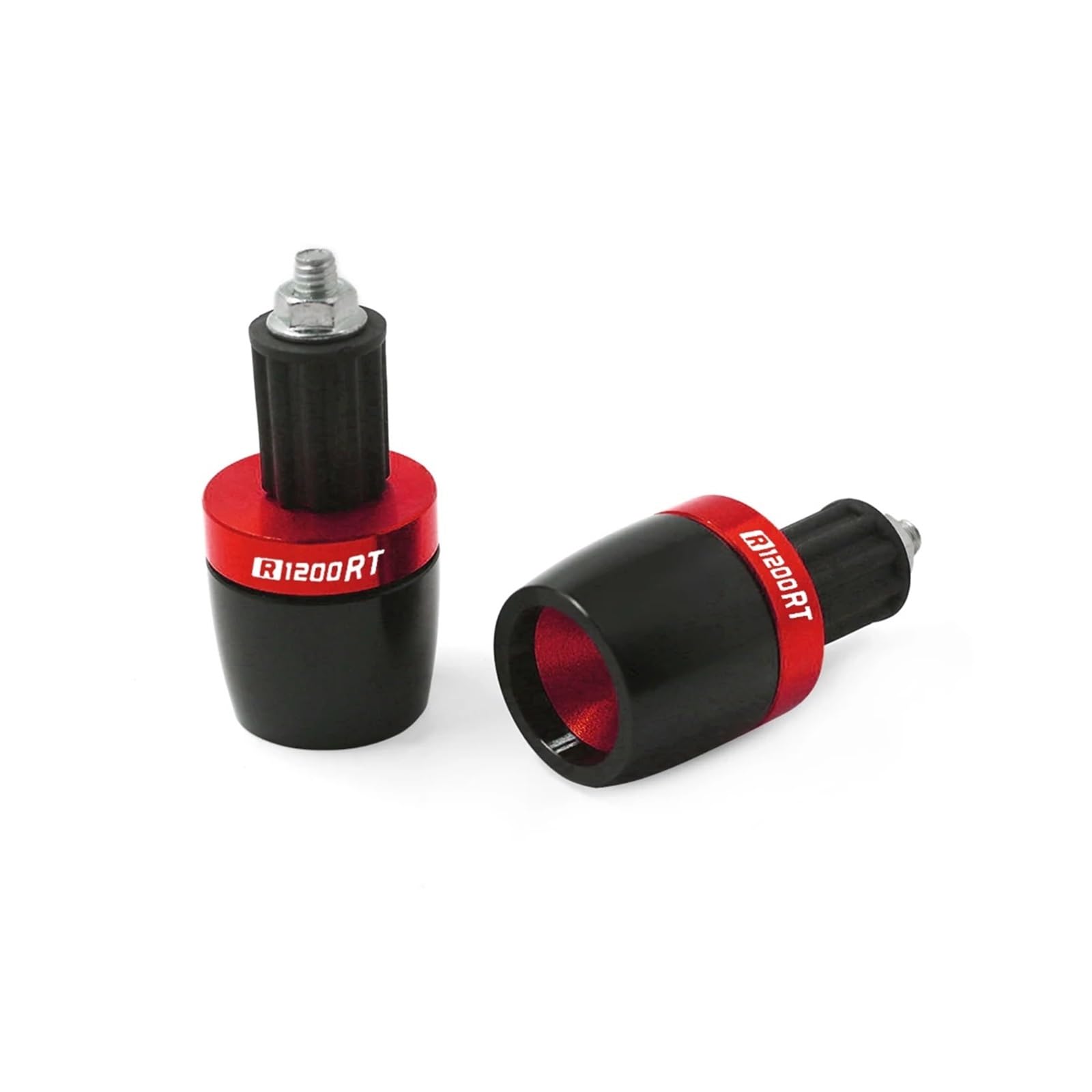 Motorrad Bar End Lenkergewichte 7/8 "22 MM Lenkergriffe Enden Gegengewicht Kappe Stecker Passend Für R1200RT R 1200 RT R 1200RT(Red) von BLBLXQBL