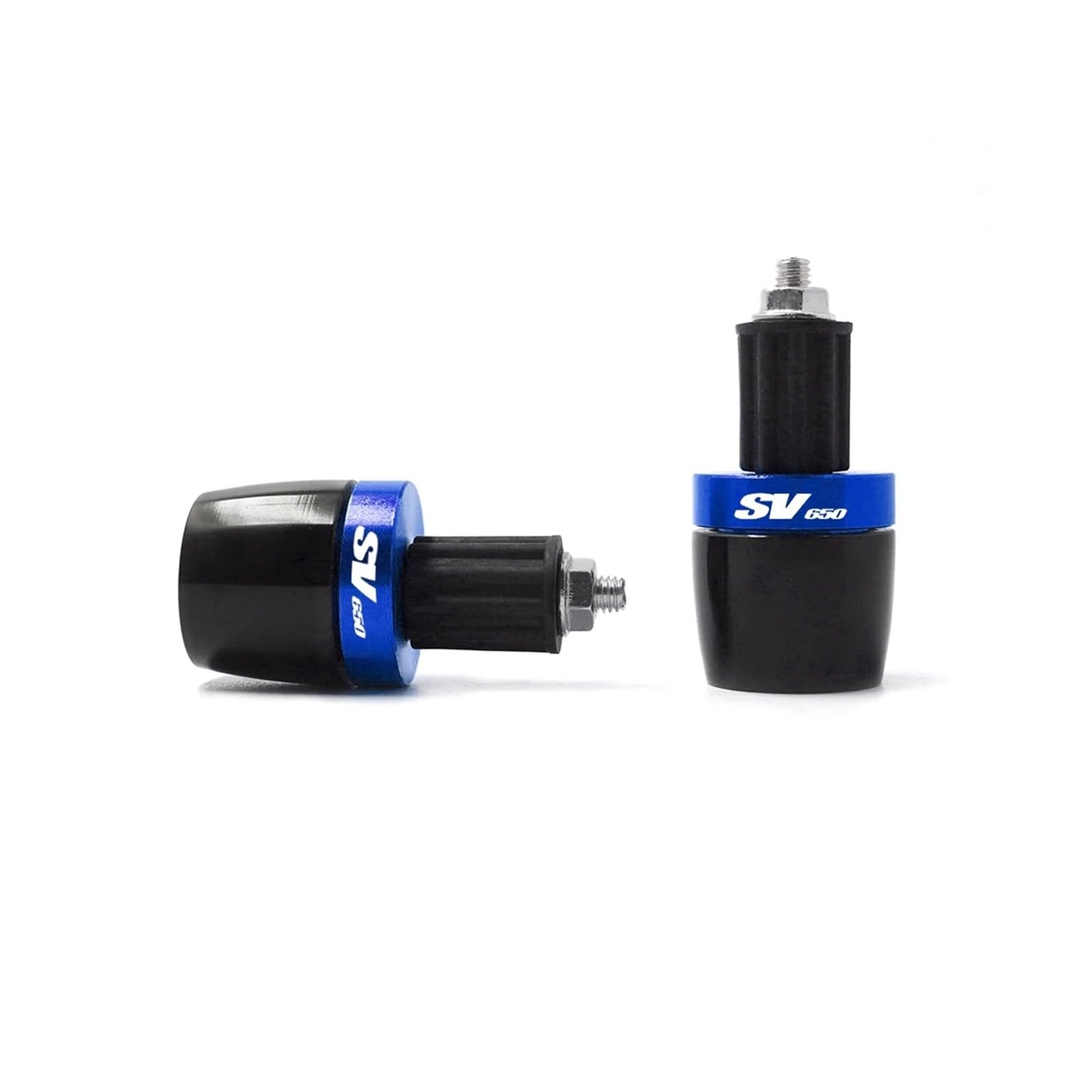 Motorrad Bar End Lenkergewichte 7/8" Lenkerenden Griffe Kappe Stecker Slider Passend Für SV650 SV 650 S(Blau) von BLBLXQBL