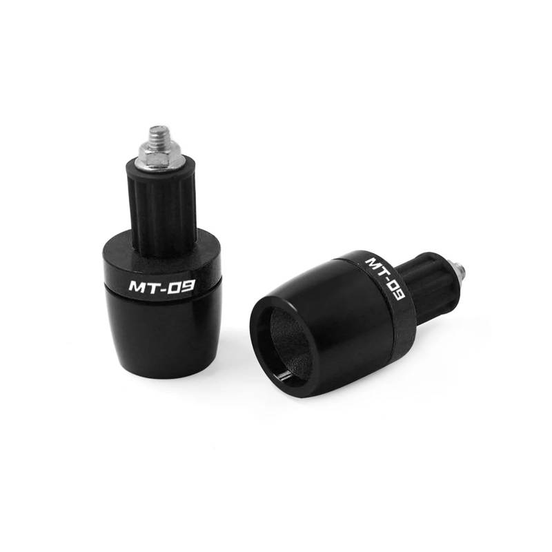 Motorrad Bar End Lenkergewichte 7/8 "Lenkergriffe Slider Passend für MT09 Endkappe Gegengewicht Stecker(Schwarz) von BLBLXQBL