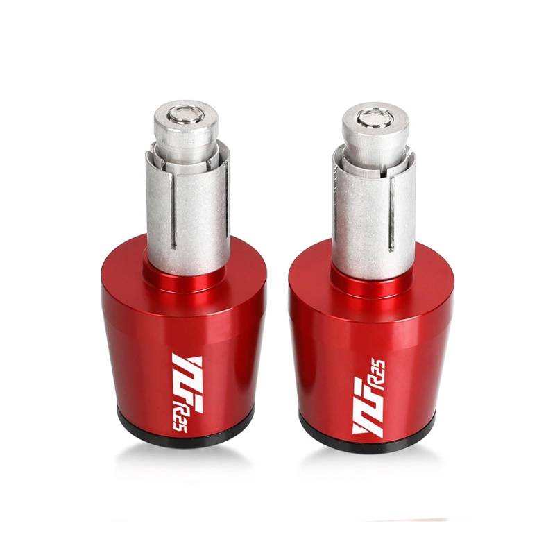 Motorrad Bar End Lenkergewichte Geeignet Für YZF-R25 2020-2023 7/8''22 MM Griffe Lenkerenden Slider Plug(Red) von BLBLXQBL