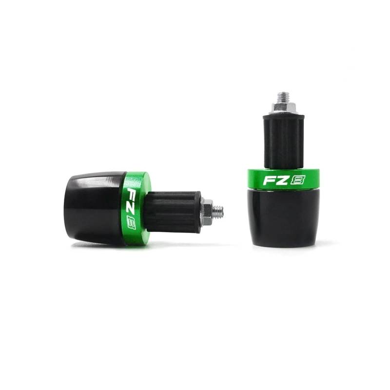 Motorrad Bar End Lenkergewichte Griff Bar Gegengewicht Kappe Stecker Slider Geeignet Für FZ8 Motorrad 7/8 "Lenker Griffe Enden(Green) von BLBLXQBL