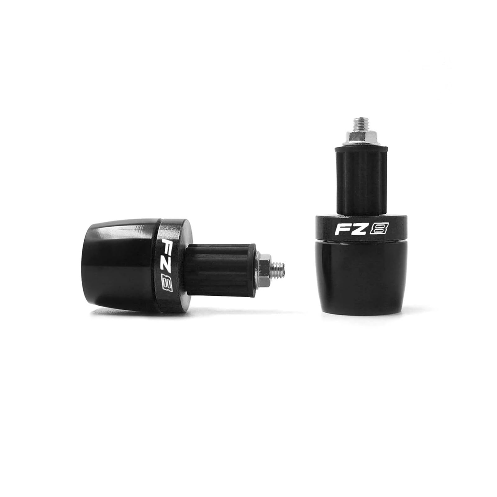 Motorrad Bar End Lenkergewichte Griff Bar Gegengewicht Kappe Stecker Slider Geeignet Für FZ8 Motorrad 7/8 "Lenker Griffe Enden(Schwarz) von BLBLXQBL