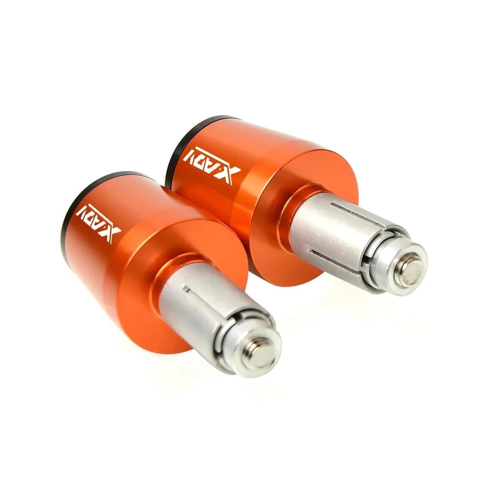 Motorrad Bar End Lenkergewichte Lenkergriffe Enden Lenkerkappe Schieber Passend Für XADV750 2017-2018(Orange) von BLBLXQBL