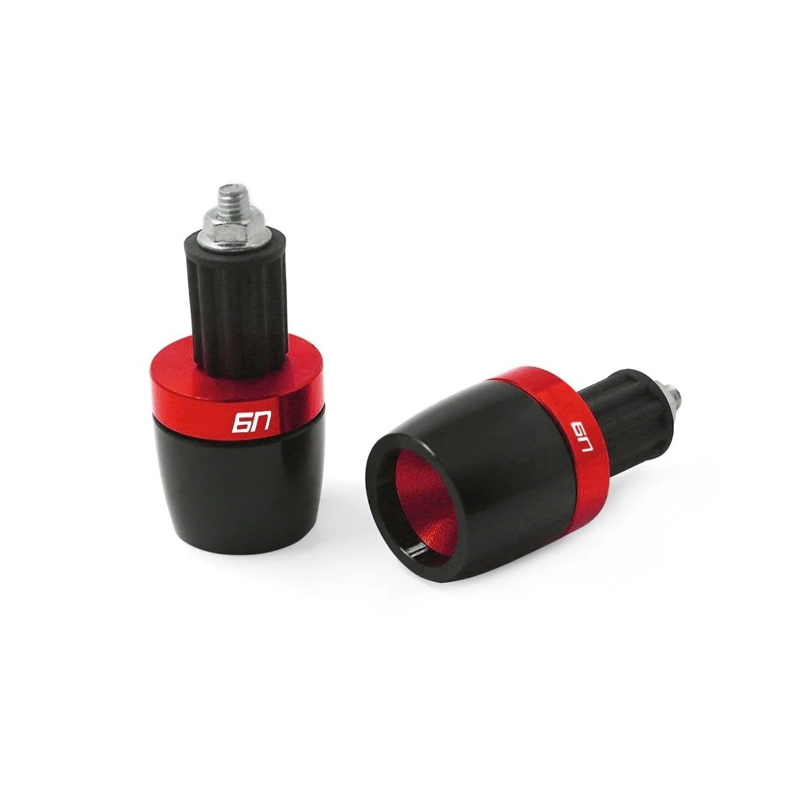 Motorrad Bar End Lenkergewichte Motorrad 7/8 "22 MM Lenkergriffe Enden Passend Für ER-6N Gegengewicht Kappe Stecker Schieber Abdeckung(Red) von BLBLXQBL