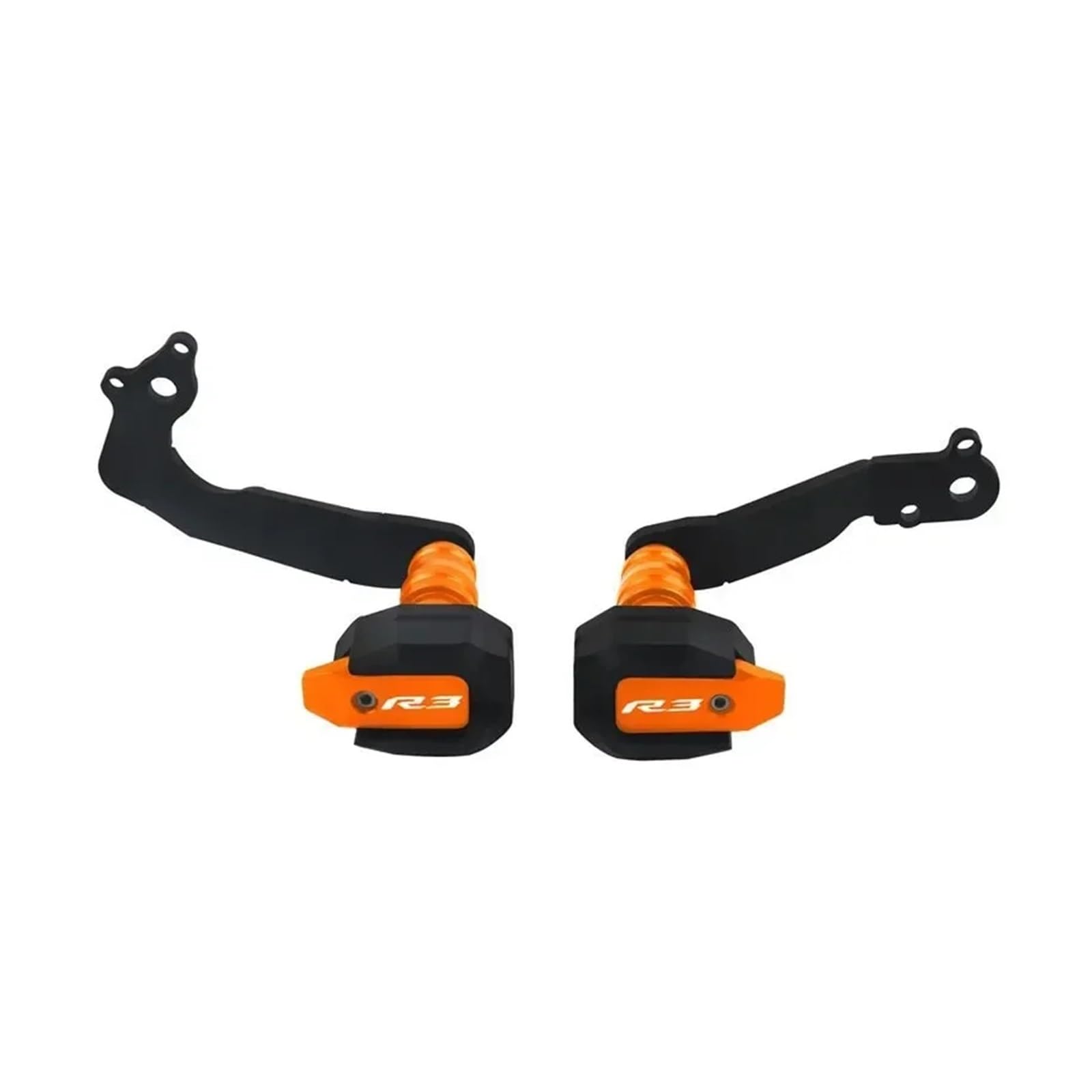 Sturzpads Für Motorrad Geeignet Für YZF R3 2019-2023 Fallschutzrahmen-Schiebepadschutz(Orange) von BLBLXQBL