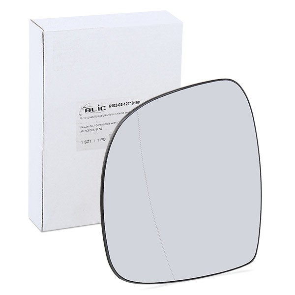 BLIC Außenspiegelglas MERCEDES-BENZ 6102-02-1271919P 0008100719,A0008100719 Spiegelglas,Spiegelglas, Außenspiegel von BLIC
