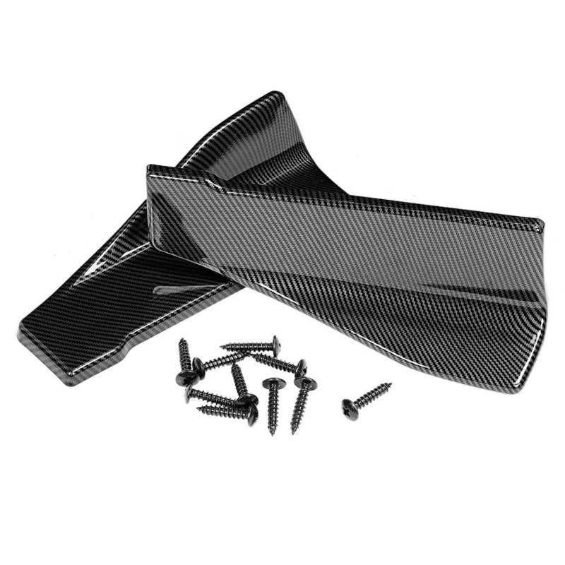 BLLBOO Carbon Seitenschweller - Kohlefaser für Automobile Universal Seitenschweller/Heckstoßstange Lip Splitter Winglet Schürzen 35cm von BLLBOO