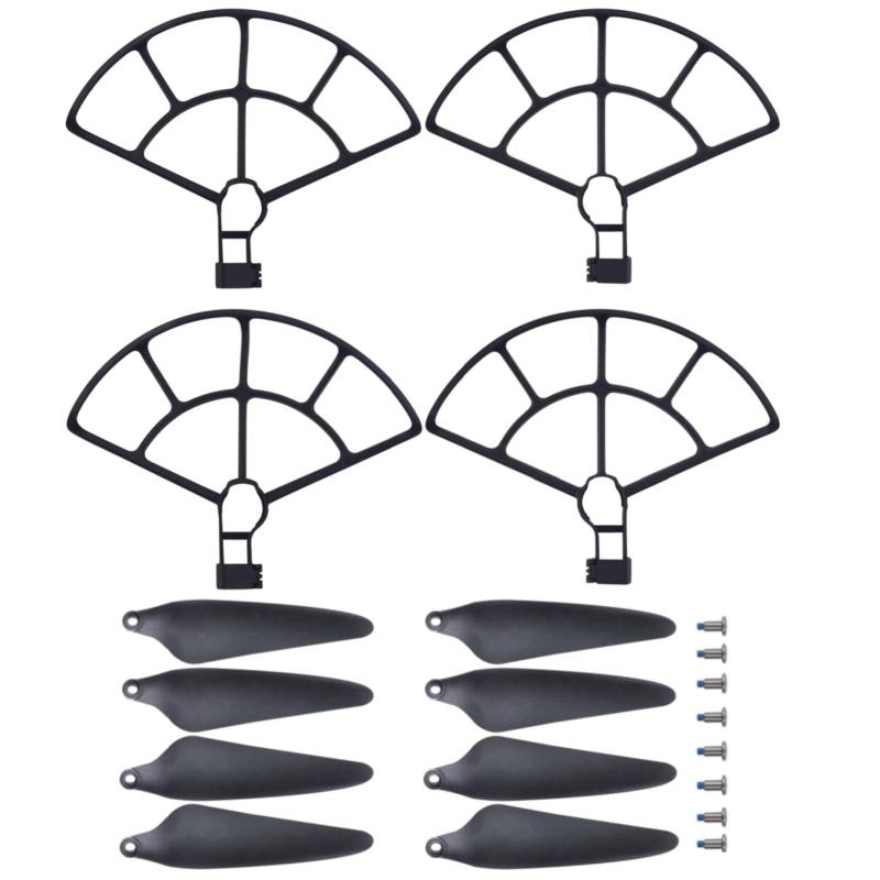 4PCS Schutzring+8PCS Propeller für HS360S unbemannte Luftfahrzeugblatt Schutzhülle Fernbedienung Quadcopter Anti-Kollision Ring Flügel Schutzhülle Zubehör von BLLRC