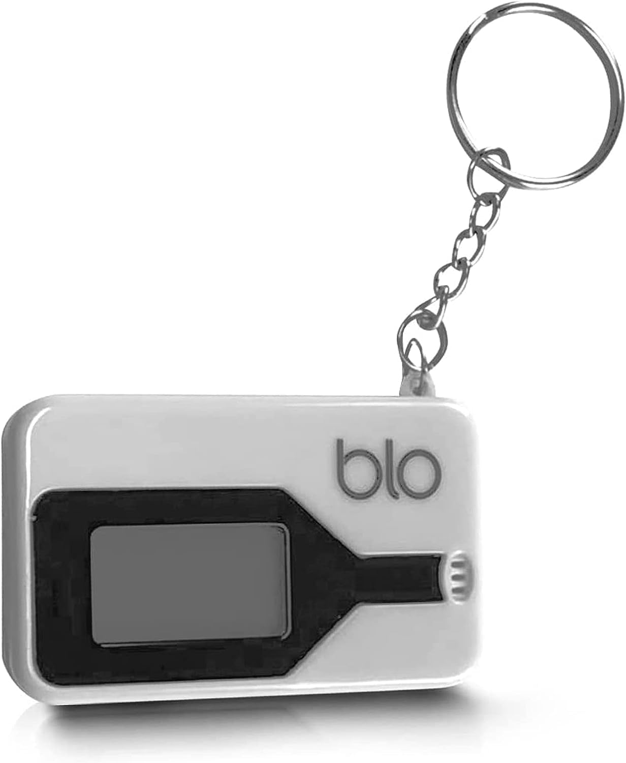 BLO Schlüsselanhänger, tragbarer Alkoholtester mit hochklappbarem Mundstück – ultraportabler Taschen-Alkoholtester mit Schlüsselanhänger für den persönlichen Gebrauch von BLO