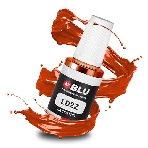 BLU Auto Lackstift Orange kompatibel für VW LD2Z ORANGE HOT ORANGE | Auto Lack Reparatur Ausbesserungslack von BLU