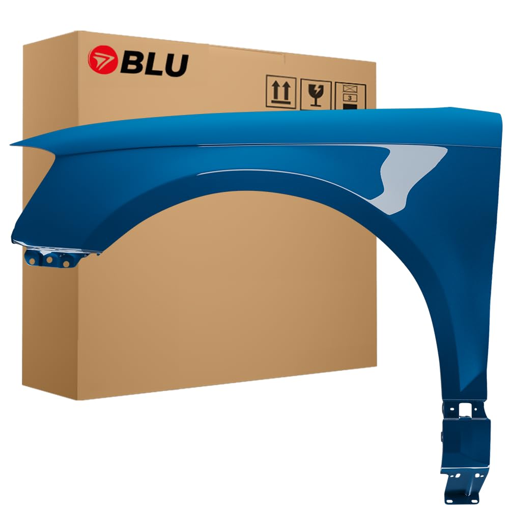 BLU Kotflügel Passend für Audi A3 8P II-generation LIFT LX5V Links Blau | 2008-2012 | Vorderseite Vorne | Lackiert | Einbaufertig von BLU