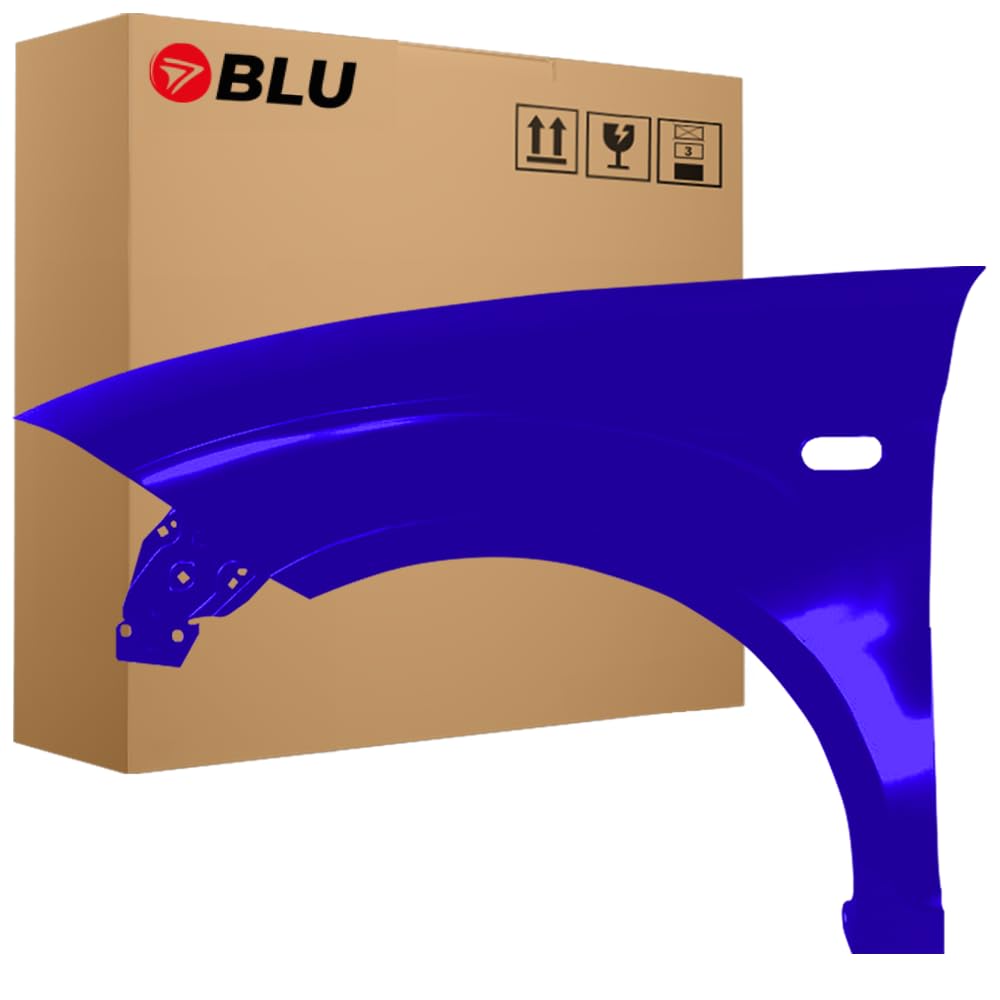 BLU Kotflügel Passend zu Seat Altea 5P1/5P5 LS5S Links Blau | 2004-2015 | Vorderseite Vorne | Lackiert | Einbaufertig von BLU