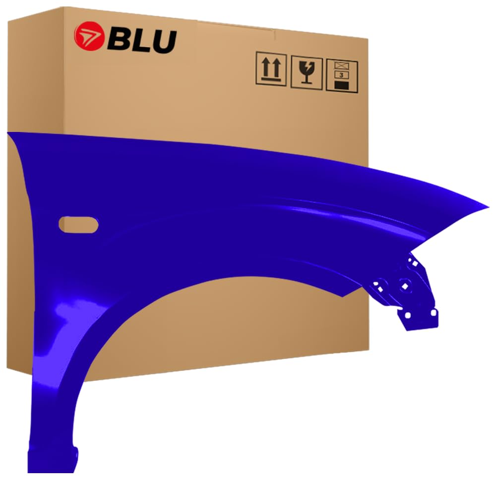 BLU Kotflügel Passend zu Seat Altea 5P1/5P5 LS5S Rechts Blau | 2004-2015 | Vorderseite Vorne | Lackiert | Einbaufertig von BLU