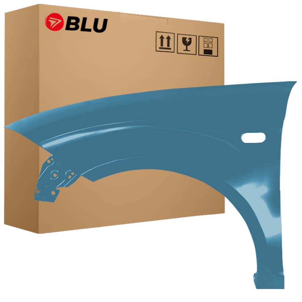 BLU Kotflügel Passend zu Seat Altea 5P1/5P5 LS5Y Links Blau | 2004-2015 | Vorderseite Vorne | Lackiert | Einbaufertig von BLU