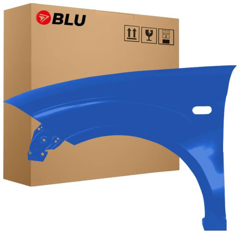 BLU Kotflügel Passend zu Seat Altea 5P1/5P5 LW5P Links Blau | 2004-2015 | Vorderseite Vorne | Lackiert | Einbaufertig von BLU