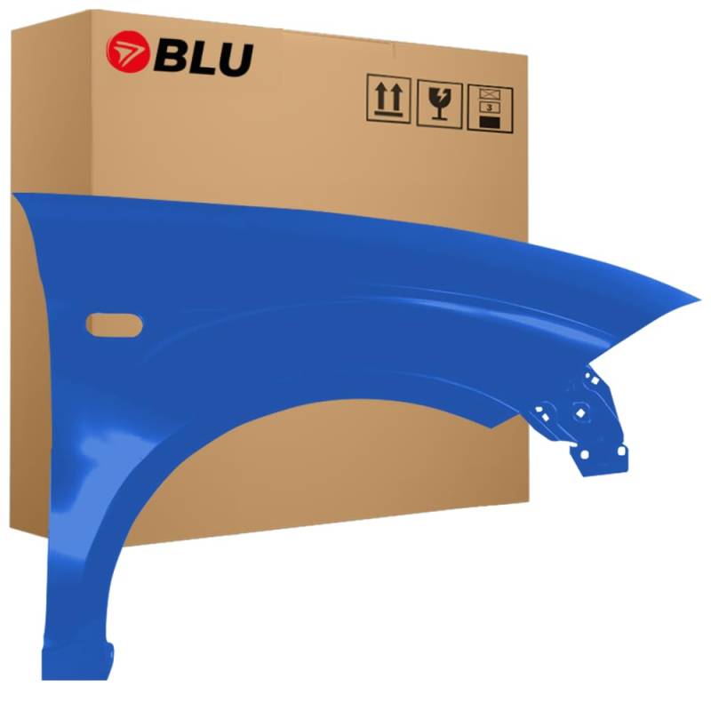 BLU Kotflügel Passend zu Seat Altea 5P1/5P5 LW5P Rechts Blau | 2004-2015 | Vorderseite Vorne | Lackiert | Einbaufertig von BLU