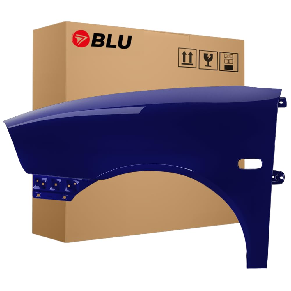 BLU Kotflügel Passend für Seat Ibiza Cordoba (6L - III 3. Generation) LW5U Links Blau | 2002-2008 | Vorderseite Vorne | Lackiert | Einbaufertig von BLU