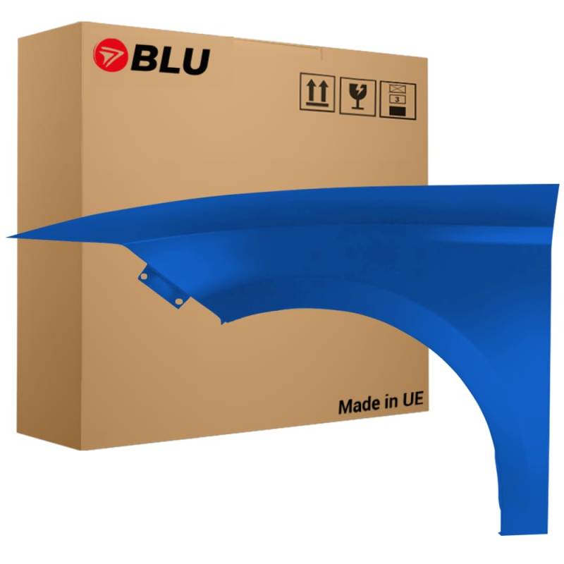 BLU Kotflügel Passend zu Seat Leon III 3 5F LW5P Links Blau | 2012-2020 | Vorderseite Vorne | Lackiert | Einbaufertig von BLU