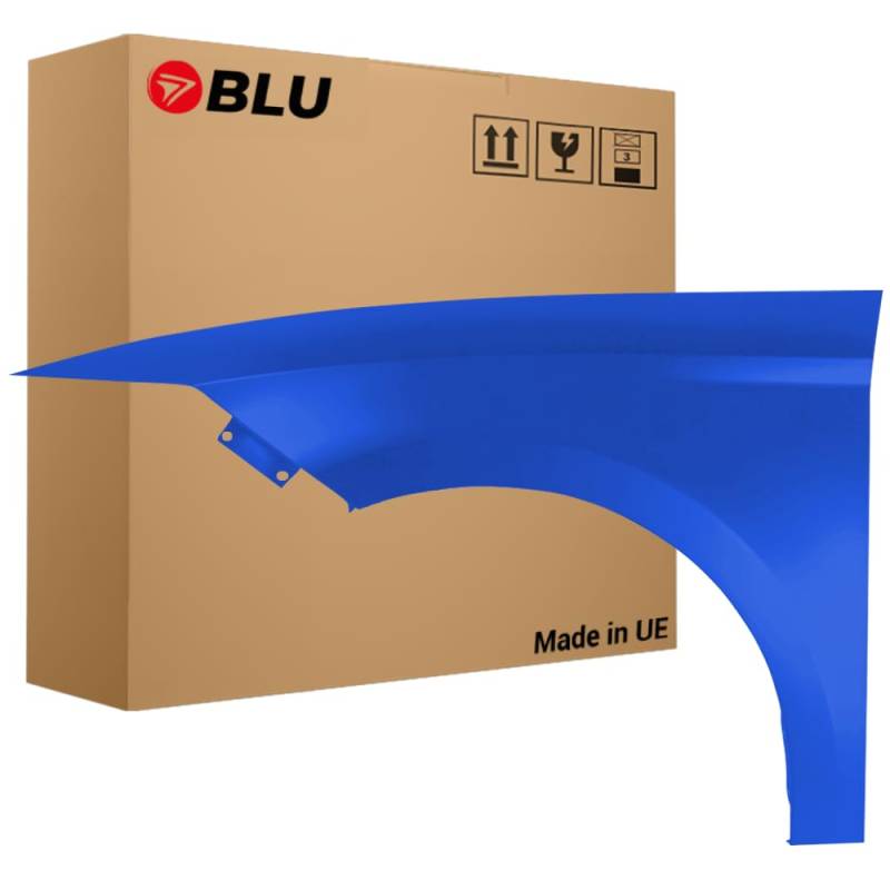 BLU Kotflügel Passend zu Seat Leon III 3 5F LZ5F Links Blau | 2012-2020 | Vorderseite Vorne | Lackiert | Einbaufertig von BLU