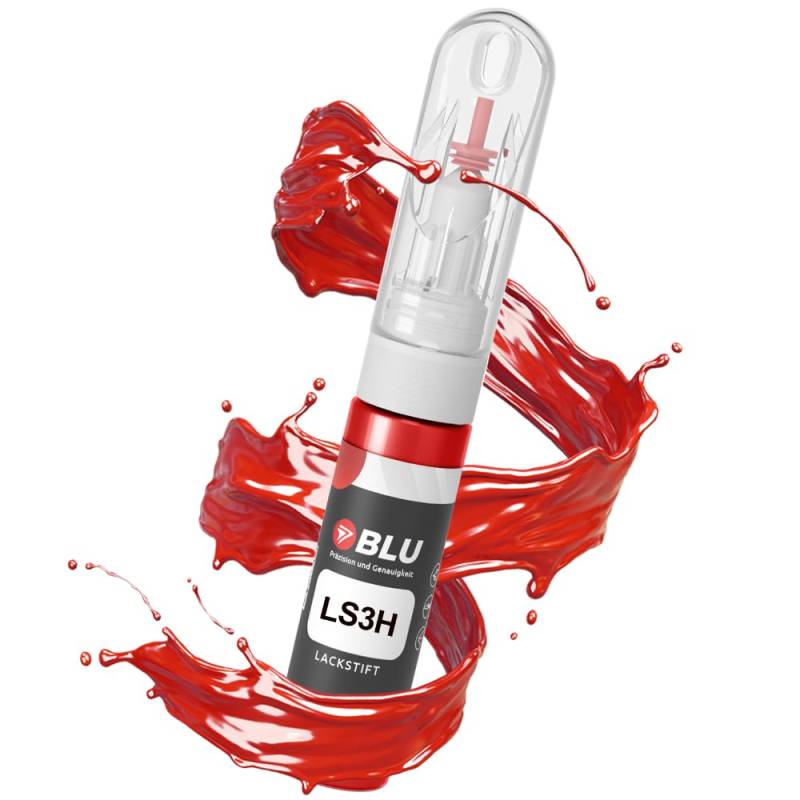 BLU Lackstift Auto kompatibel für SEAT LS3H ROT | Auto Lack Reparatur 2in1 Ausbesserungslack Pinsel + Nadel von BLU