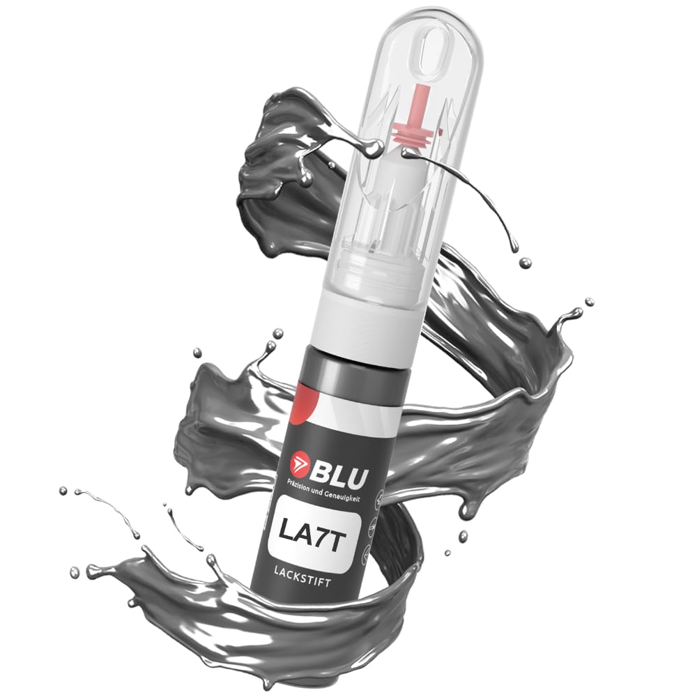 BLU Lackstift Auto kompatibel für VW LA7T GRAU UNITEDGREY | Auto Lack Reparatur 2in1 Ausbesserungslack Pinsel + Nadel von BLU