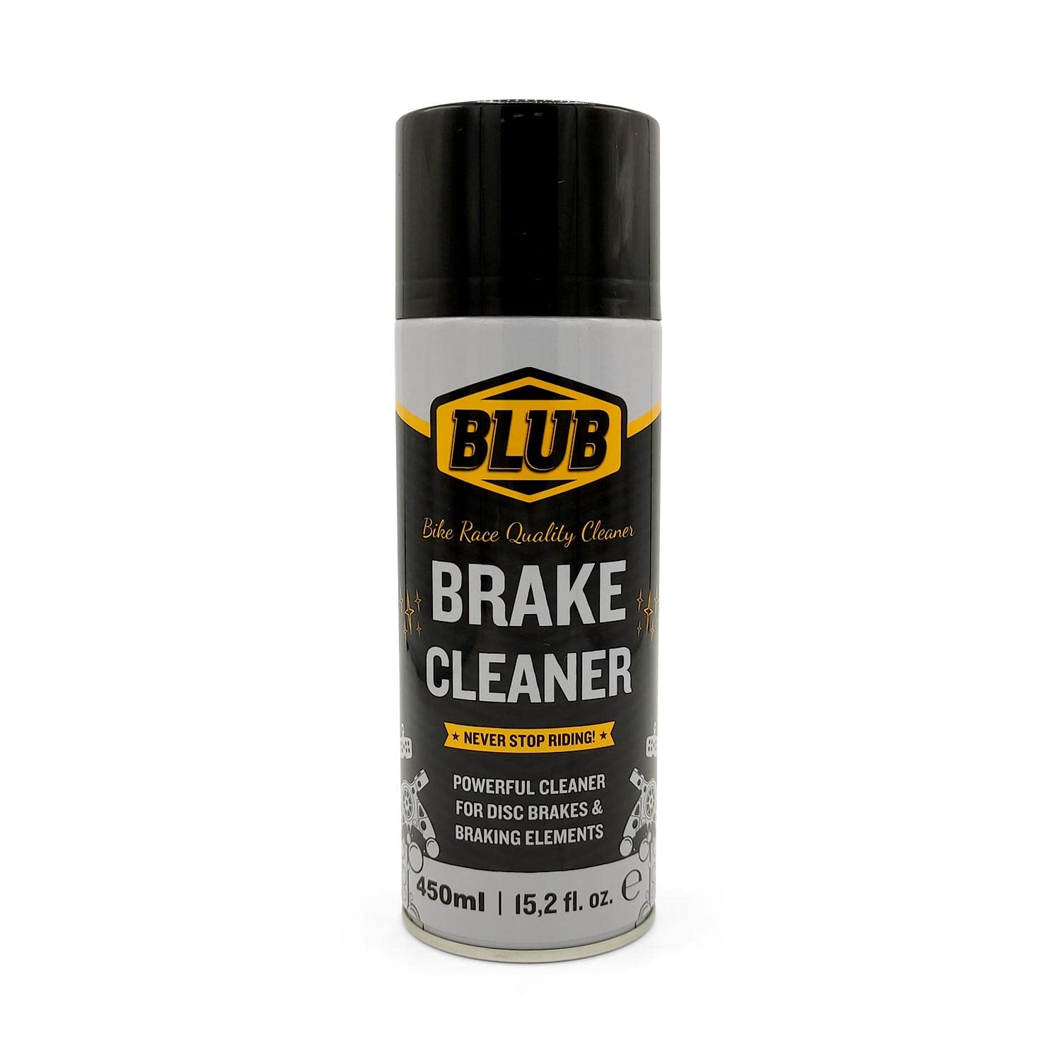 Blub Bremsenreiniger-Spray | Bremsenreiniger Blub Aerosol Spray 450ml | Scheibenbremsenreiniger Fahrrad von BLUB