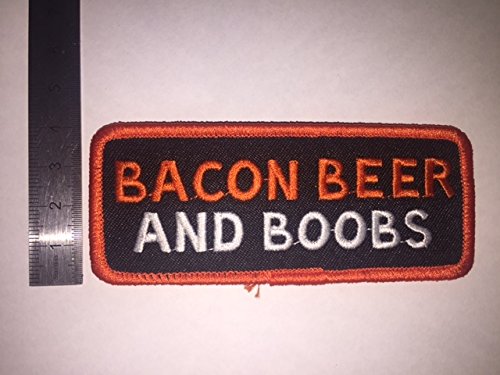 Ecusson-Patches Aufnaher Toppa???Bacon Beer Pin Up???BOOBS zum Aufb?geln von BLUE HAWAI