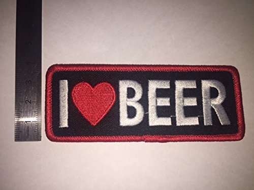 Ecusson-Patches Aufnaher Toppa???I Lov Beer???zum Aufb?geln von BLUE HAWAI