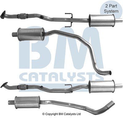 Bm Catalysts Abgasrohr [Hersteller-Nr. BM50969] für Opel von BM CATALYSTS