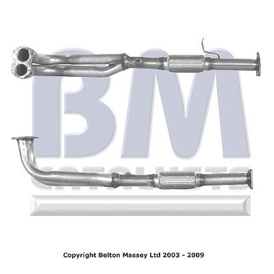 Bm Catalysts Abgasrohr [Hersteller-Nr. BM70046] für Rover von BM CATALYSTS