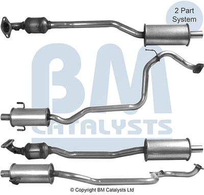 Bm Catalysts Katalysator [Hersteller-Nr. BM91987H] für Toyota von BM CATALYSTS