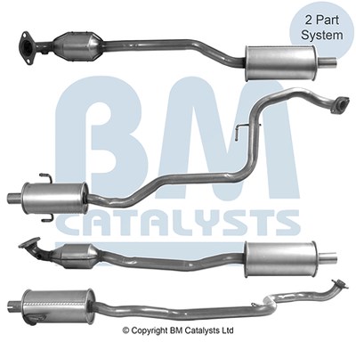 Bm Catalysts Katalysator [Hersteller-Nr. BM92866H] für Toyota von BM CATALYSTS