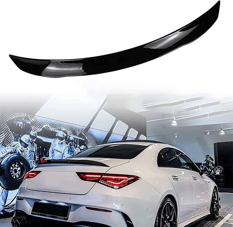 Auto-Kofferraum-Spoiler-Flügel, Heckklappe, Schrägheck, hintere Dachlippen-Formleiste, für Mercedes-Benz Cla Clase W118 2019-2021 Cla250 Cla200 Cla220,A-Black von BMIXX