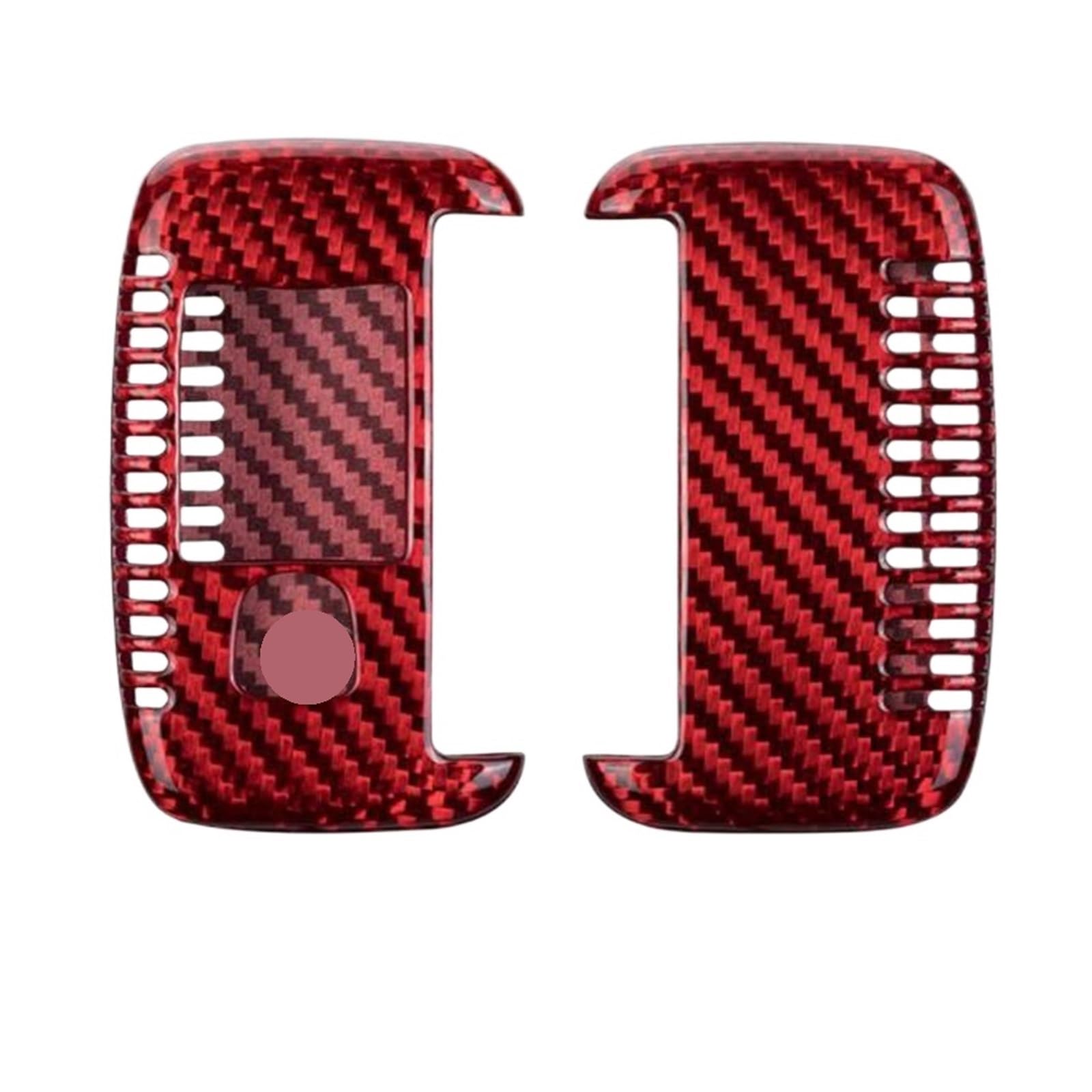 1 Set Carbon Fiber Auto Schlüssel Fall Abdeckung Shell Kompatibel for Range Evoque Freelander 2 Discovery Schlüssel Schutzhülle(Type A red) von BMKUUOSJ