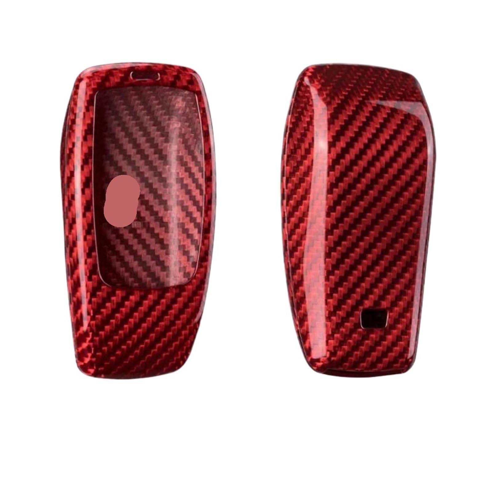 1 Set Real Carbon Fiber Auto Schlüssel Fall Abdeckung Shell Kompatibel for Benz ACE Klasse C260L GLB200 A200L E300L GLC Schlüssel schutzhülle(Type B red) von BMKUUOSJ